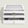 Stackers LUX smykkeskrin - SUPERSIZE, PEBBLEWHITE - 3 skuffer