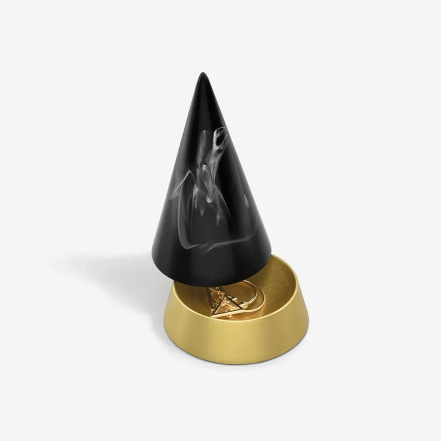 Stackers smykkeholder - Cone Peak - Dark Marble/Guld, large