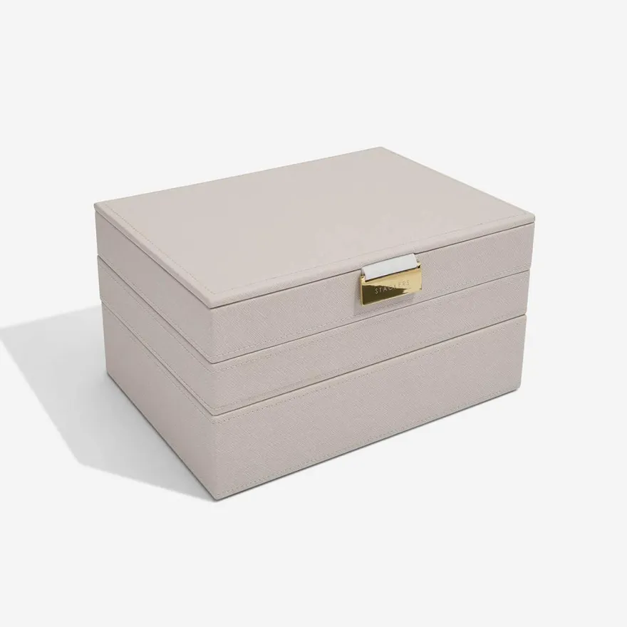Stackers smykkeskrin - CLASSIC, Taupe sæt af 3 stk.