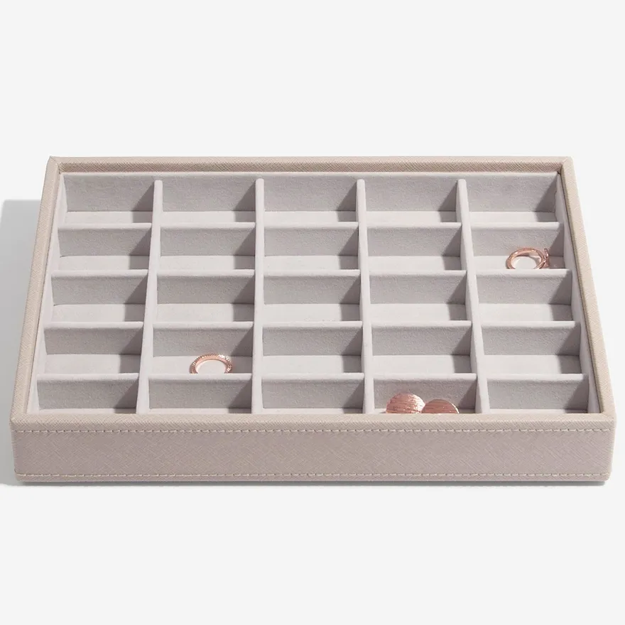 Stackers smykkeskrin - CLASSIC, Taupe sæt af 5 stk.