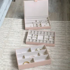 Stackers smykkeskrin - SUPERSIZE, Blush Pink - sæt af 3 stk.