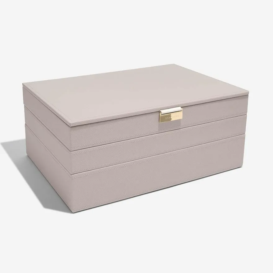 Stackers smykkeskrin - SUPERSIZE, Taupe sæt af 3 stk.