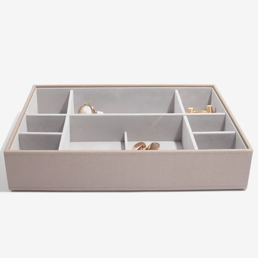Stackers smykkeskrin - SUPERSIZE, Taupe sæt af 3 stk.