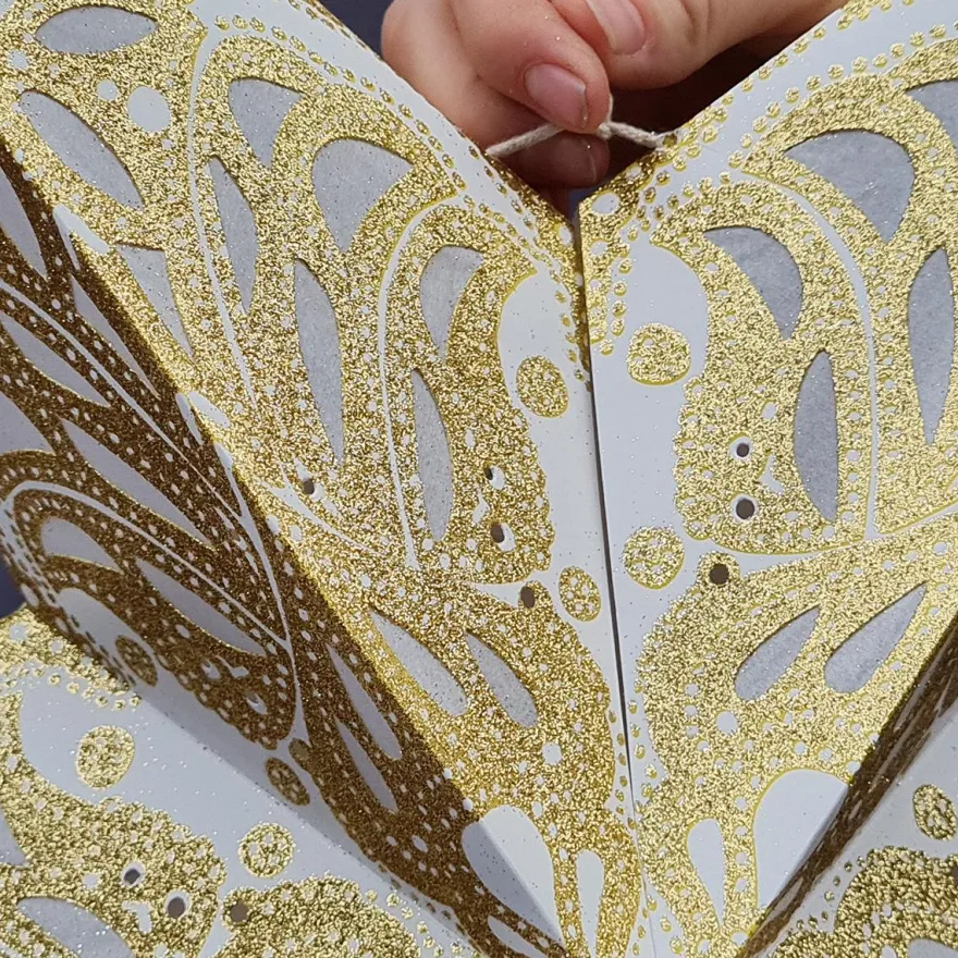 Starlightz Stjernelampe - Geeta GOLD, 60 cm.