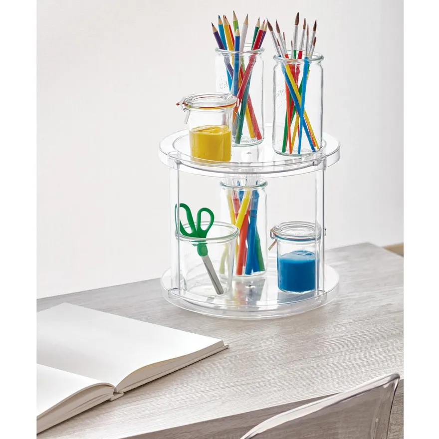 The Home Edit by IDesign - Drejefad i Plast med 2 lag.