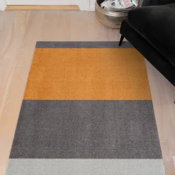 Tica Smudsmåtte - 67x120 cm. Dijon/Grå Striber