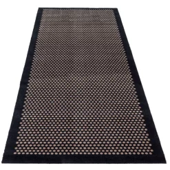 Tica Smudsmåtte - 100x300 cm. Dot Sort/Sand