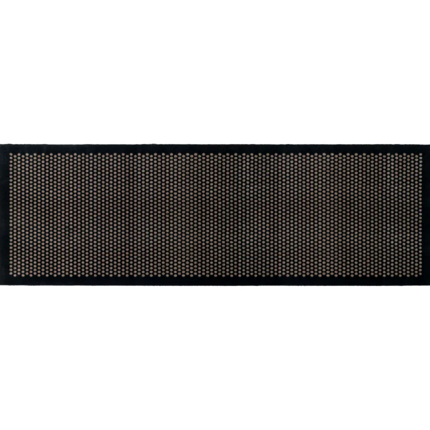 Tica Smudsmåtte - 100x300 cm. Dot Sort/Sand