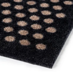 Tica Smudsmåtte - 100x300 cm. Dot Sort/Sand