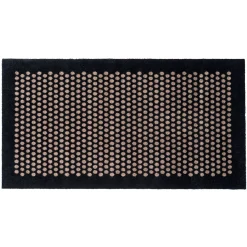 Tica Smudsmåtte - 67x120 cm. - DOTS. Sort/Sand