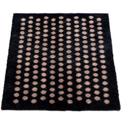 Tica Smudsmåtte - 40x60 cm. DOTS Sort/Sand