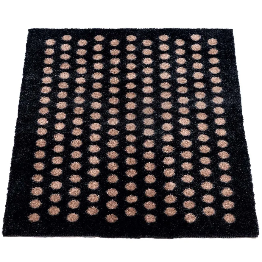 Tica Smudsmåtte - 40x60 cm. DOTS Sort/Sand