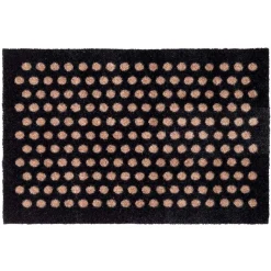 Tica Smudsmåtte - 40x60 cm. DOTS Sort/Sand