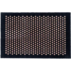 Tica Smudsmåtte - 60x90 cm. - Dots. Sort/Sand