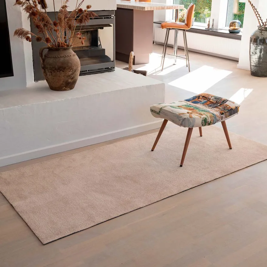 Tica smudsmåtte 90x200 cm. Ivory. Unicolor