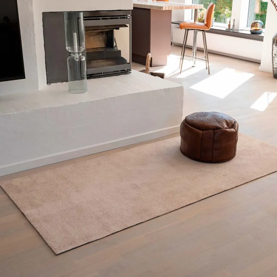 Tica smudsmåtte 90x200 cm. Ivory. Unicolor