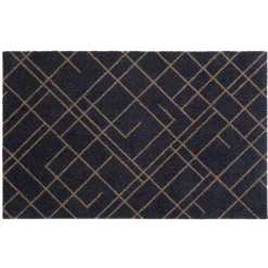 Tica Smudsmåtte - 60x90 cm. Lines - Gråblå/Sand