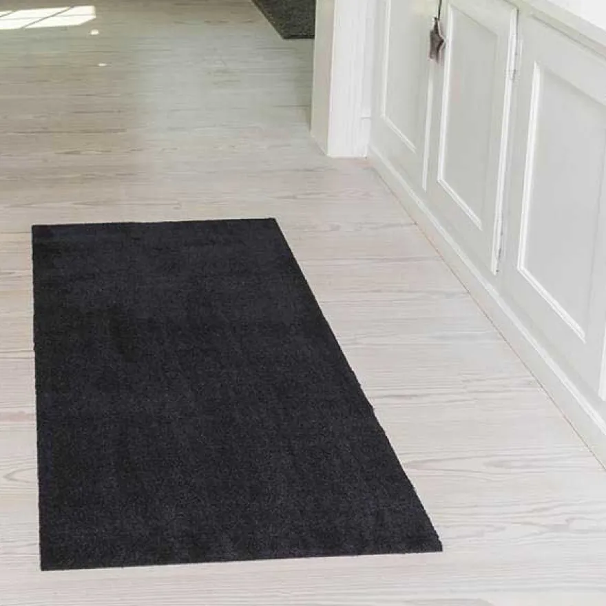 Tica smudsmåtte 67x150 cm. Sort Unicolor