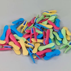 Tøjklemmer Blandede Farver. 10 stk