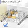 Trådkurv med udtræksskinner til montering i skab, Large