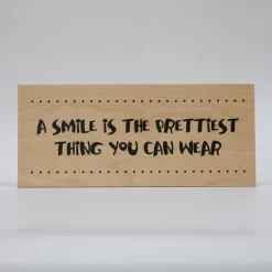 Treviso Design træskilt - A smile