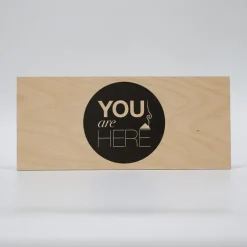 Treviso Design træskilt - You are here
