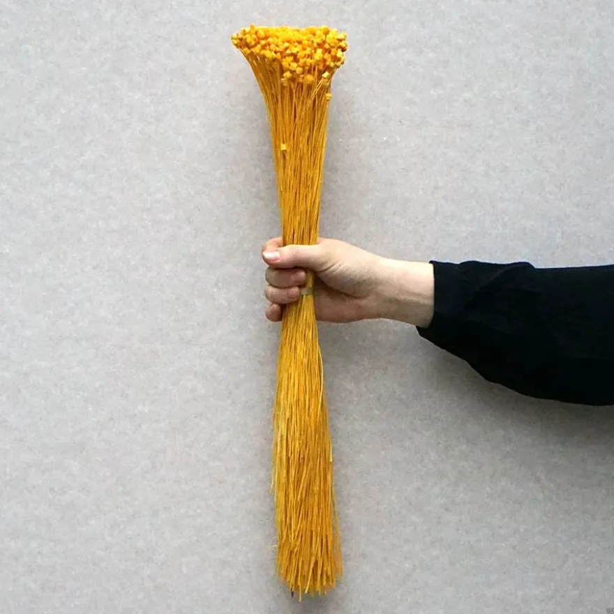 Tørrede Blomster - Jazilda Evighedsbuket, Gul (50 cm)