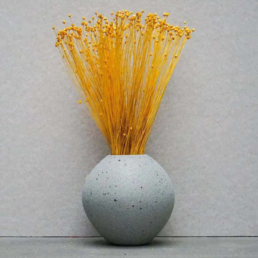 Tørrede Blomster - Jazilda Evighedsbuket, Gul (50 cm)