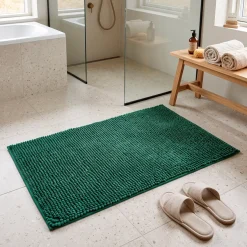 Wenko Allstar Chenille Bademåtte - Grøn - 50x80 cm