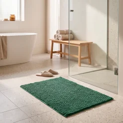 Wenko Allstar Chenille Bademåtte - Grøn - 50x80 cm