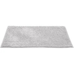 Wenko Allstar Chenille Bademåtte - Lysegrå, 50x80 cm
