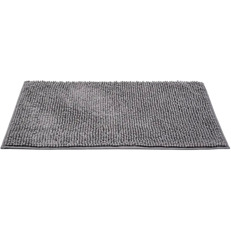 Wenko Allstar Chenille Bademåtte 50x80 cm - Antracitgrå