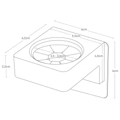 Yamazaki FILM Selvklæbende knage - Multi use Ring, hvid