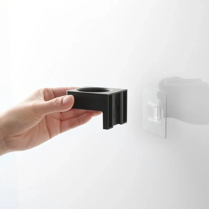 Yamazaki FILM Selvklæbende knage - Multi use Ring, SORT