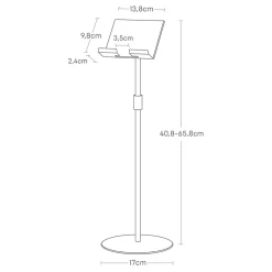 Yamazaki høj iPad/Tablet Stander - Sort