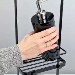 Yamazaki Hylde til badeværelset - Tower Rack, sort