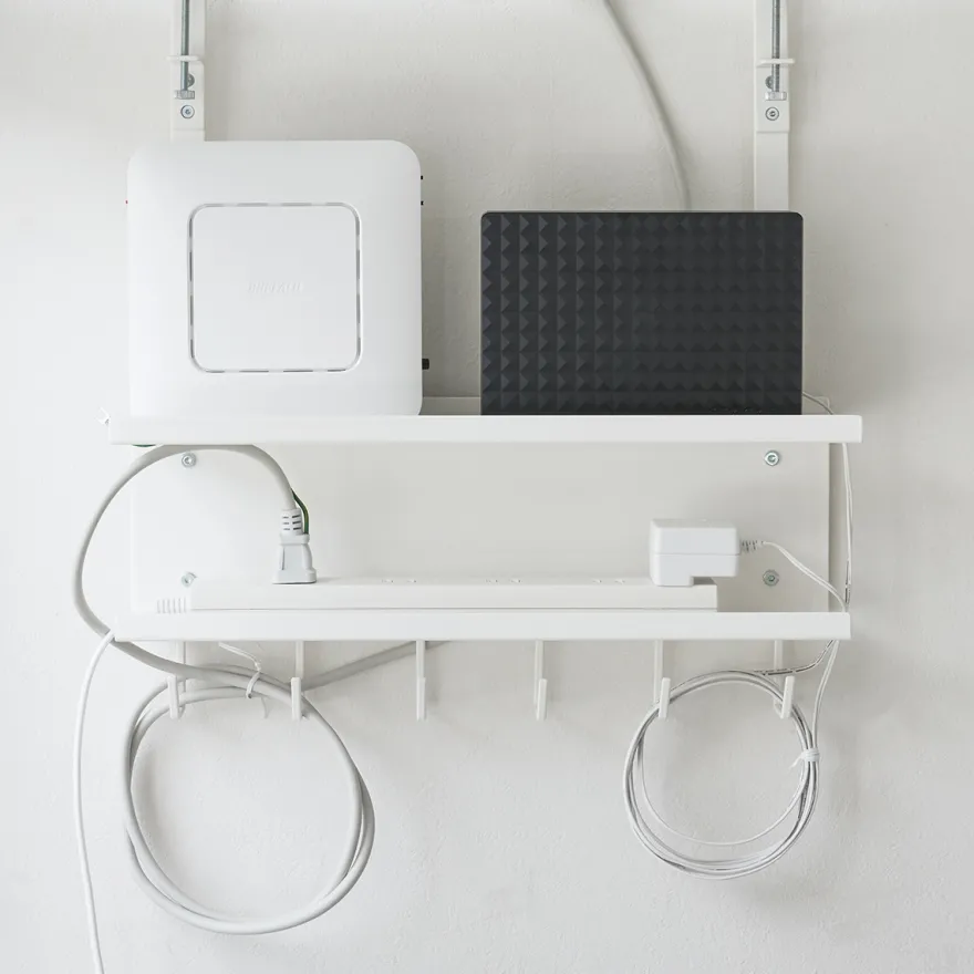 Yamazaki Kabel- og Router organiser - Hvid
