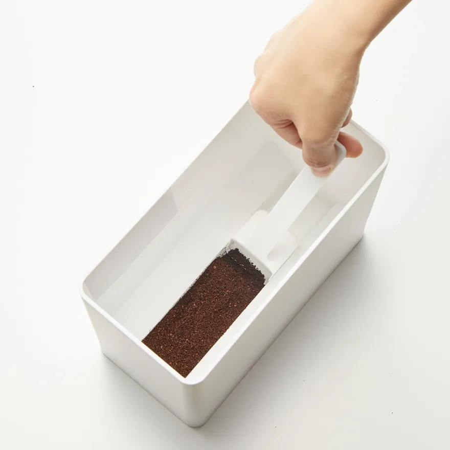 Yamazaki lufttæt beholder til kaffe - Hvid