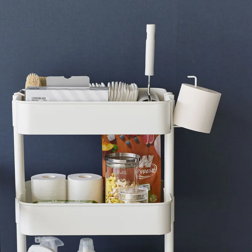 Yamazaki Magnetisk holder til toiletpapir - HVID