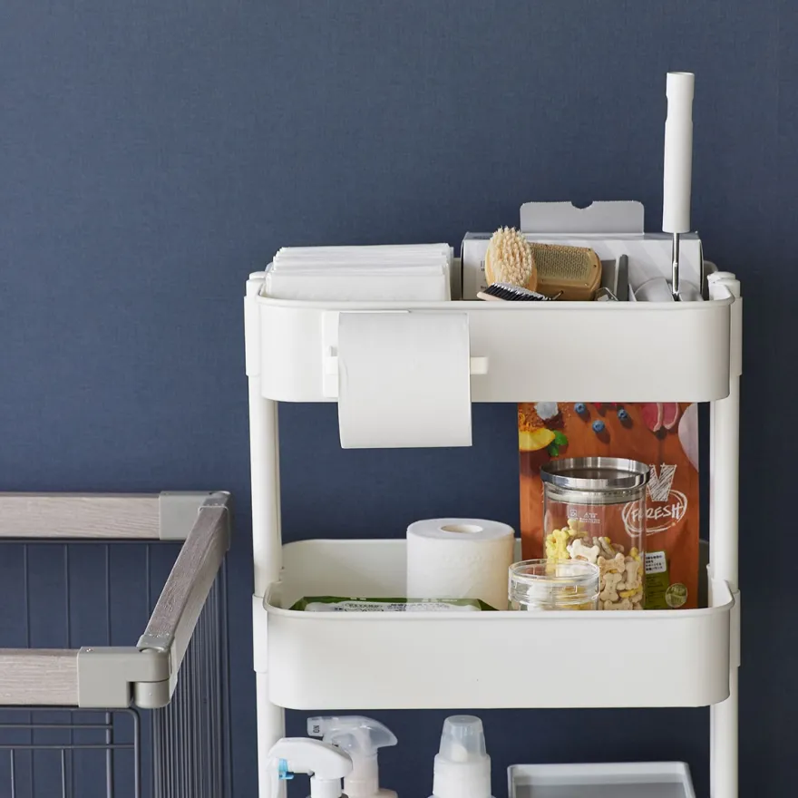 Yamazaki Magnetisk holder til toiletpapir - HVID