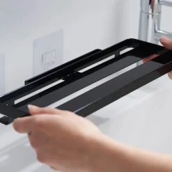 Yamazaki Selvklæbende Sanitary Tray til væggen - FILM, Sort