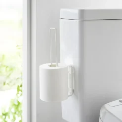 Yamazaki Selvklæbende toiletrulleholder til væggen - FILM, Hvid