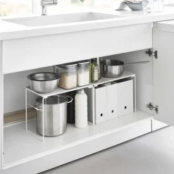 Yamazaki Stabelbar Hylde i metal - Large, HVID