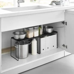 Yamazaki Stabelbar Hylde i metal - Large, SORT
