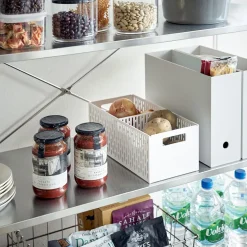 Yamazaki stabelbar kurv med skillerum - Hvid