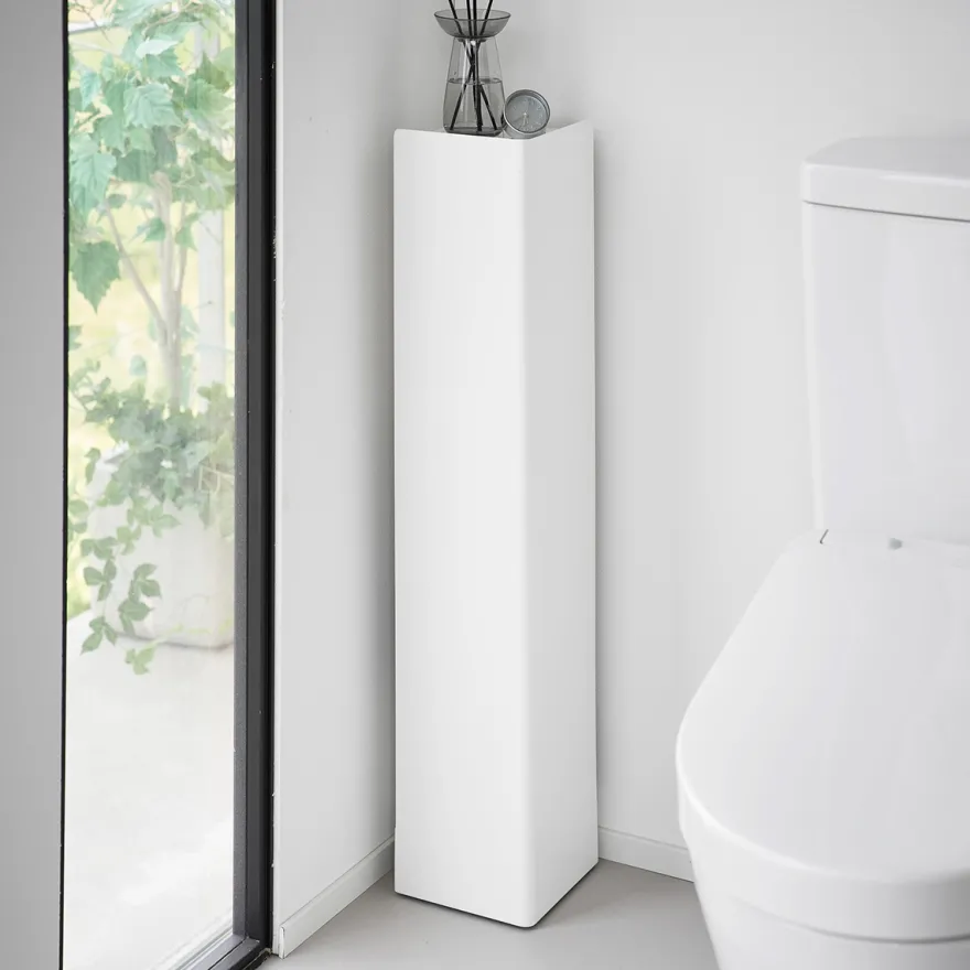 Yamazaki Toilet Organizer på Hjul - HVID