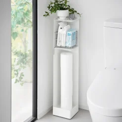 Yamazaki Toilet Organizer på Hjul - HVID