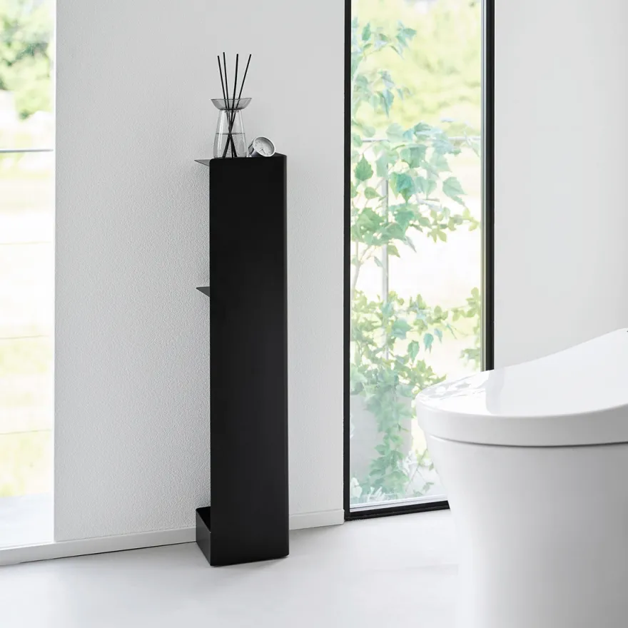 Yamazaki Toilet Organizer på Hjul - SORT