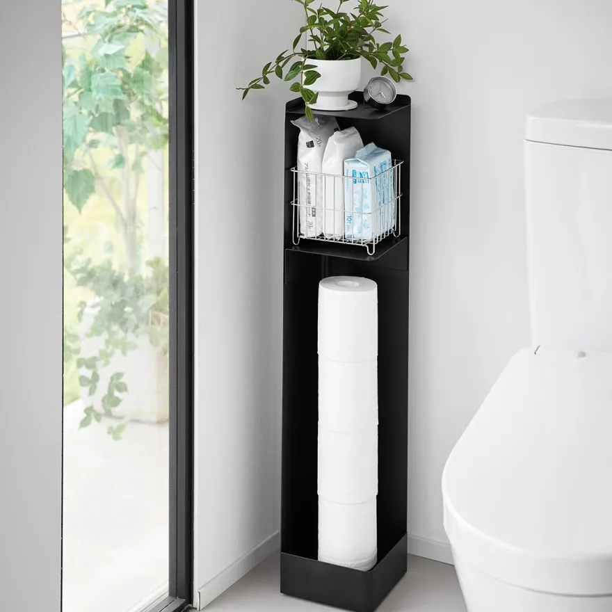 Yamazaki Toilet Organizer på Hjul - SORT