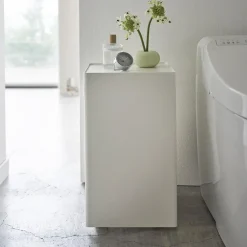 Yamazaki Toiletrulle-skjuler på hjul - Hvid